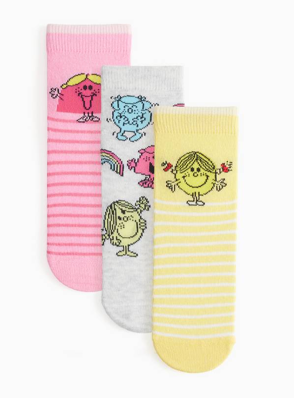 Little Miss Ankle Socks 3 Pack 9-12 Infant